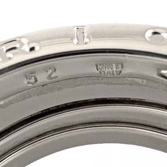 BVLGARI Ring US 6 EU52 K18 white gold B-zero.1 3 bands - Picture 6 of 6